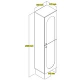 Hanah home Cipelarnik Palermo L Cream Travertine | Eponuda.com