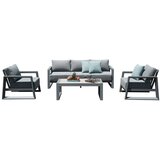 Rojaplast Siva vrtna garnitura aluminijska za 5 osoba Boston – | shoptok.hr