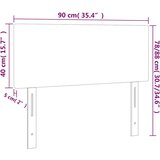  Uzglavlje crno 90x5x78/88 cm baršunasto | shoptok.hr
