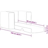  Dječji kauč na razvlačenje antracit mekani plišani Antracitno siva Sofa | shoptok.hr