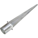 vidaXL talne konice 6 kosov srebrne 12x91 cm pocinkano jeklo | Shoptok.si