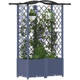  Povišeni krevet s mrežom i krovom Sivi 122 x 40 x 141 cm PP | Eponuda.com