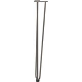  Ukosne noge za konzolne stoliće za konzolni stol 4 kom. Prirodni čelik 72 cm Puni čelik | shoptok.hr