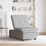 vidaXL 3-v-1 Kavč Postelja v Oblaku Sivi | Shoptok.si