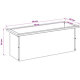  Vrtna posuda za sadnju s LED svjetlom Srebrna 30 x 80 x 30 cm | shoptok.hr