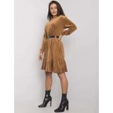 FANCY Dress-FA-SK-7563.11P-camel | Shoptok.si