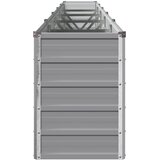  Povišeni vrtni krevet Siva 400 x 40 x 55 cm | shoptok.hr