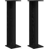  Stalak za biljke 2 pcs Crni Hrast 25 x 25,5 x 100,5 cm | shoptok.hr