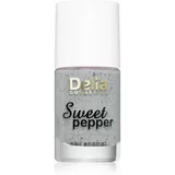 Delia Cosmetics Sweet Pepper Black Particles lak za nohte odtenek 01 Cloudy 11 ml