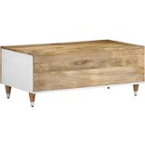  Stolić za kavu 100 x 54 x 40 cm od masivnog drva manga Smeđa | Shoptok.si