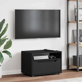 vidaXL TV omarica VISNES Črna 60x40x38 cm Izoblikovan les | Shoptok.si