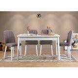  Trpezarijski sto i stolice costa white grey Cene