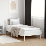 Furnova Posteljni okvir brez vzmetnice bel 100x200 cm trdna borovina, (21940775) Cene