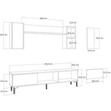 Hanah home tv polica orion anthracite gold | Eponuda.com