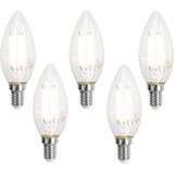 LUUMR Komplet 5 Pametne LED žarnice E14 C35 prozorne 4,2 W 470 lm 2700-6500 K Cene