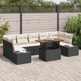 vidaXL Vrtni Sofa Set 8 dijelova Krem Ratan Sofa na otvorenom za 4 osobe Cijene