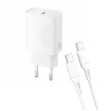XO Kučni punjač XO L160 USB-C 20W fast White - Glava | Eponuda.ba