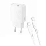 Kučni punjač XO L160 USB-C 20W fast White - Glava