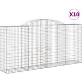  Lučne gabionske košare 10kom 300x50x140/160cm pocinčano željezo | shoptok.hr