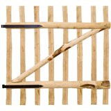 vidaXL jednostruka vrata za ogradu drvo lijeske 100x100 cm | shoptok.hr