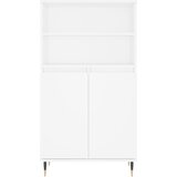  Visoka komoda bijela 60x36x110 cm od konstruiranog drva | shoptok.hr
