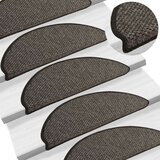  Samolepilne preproge za stopnice sisal 15kosov 65x21x4cm antra., (20753505) | Shoptok.si