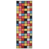  Traka za tepih LESAKA šareni 80 x 350 cm Dijamantni baršun - Šareni karirani uzorak 80 x 350 cm | shoptok.hr