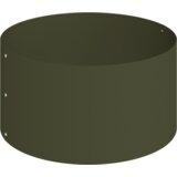 vidaXL Metalna sadilica Čelik/Maslinasta Čelik obložen prahom Ø 120 cm | shoptok.hr