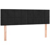  Posteljno vzglavje 2 kosa črno 72x5x78/88 cm žamet, (20954355) | Shoptok.si