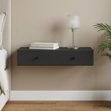 Stolna montirana na zid Crna 87,5 x 34,5 x 17 cm | shoptok.hr