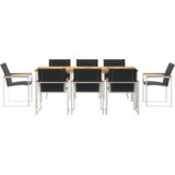 vidaXL 9-delni vrtni jedilni set iz trdega akacijevega lesa | Shoptok.si