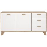 Tvilum Bijela/u prirodnoj boji komoda u dekoru hrasta 147x73x39 cm Ikast – | shoptok.hr