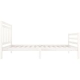  Posteljni okvir bel trden les 90x200 cm, (20643941) | Shoptok.si