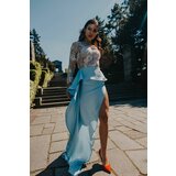 Mima Madžarac haljina famme fatale FF3284 - plava Cene