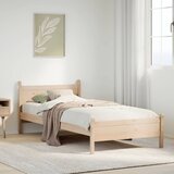 Maison Chic Posteljni okvir - Enojna postelja - Postelja za odrasle brez vzmetnice 100x200 cm trdna borovina-J6581, (21764446) | Shoptok.si