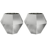  Sadilica 2 pcs Srebrno 100 x 100 x 80 cm Cinkani čelik | Eponuda.com