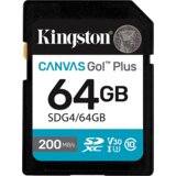 Sd card Kingston 64 GB G4/64GB XC,r/w:200/100MB/s, DSLRs, mirrorless cameras, 4K video | Eponuda.ba