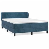 Maison Chic Box spring postelja - Vzmetna postelja z vzmetnico temno modra 140x190cm žamet SL15682, (21881807) | Shoptok.si