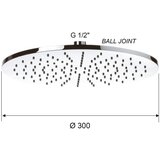 Sapho Mjedena tuš glava u zlatnoj boji ø 30 cm – | shoptok.hr