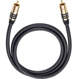 Oehlbach cinch avdio priključni kabel [1x moški cinch konektor - 1x moški cinch konektor] 3.00 m črna pozlačeni konektorji NF Sub, (20431857) | Shoptok.si