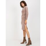 RUE PARIS Dress-RP-SK-8207.13X-dark beige | shoptok.hr