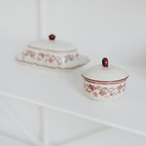 S|P Collection Bordo rdeča/slonokoščena porcelanasta posoda za maslo Cyril – | Shoptok.si