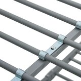  Za krevet na kat sivi metalni 140 x 200 / 90 x 200 cm | shoptok.hr