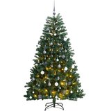 vidaXL Umetna novoletna jelka 300 LED diod in komplet bučk 210 cm | Shoptok.si