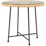  Jedilna miza Ø50 cm  kaljeno steklo in jeklo, (20665923) | Shoptok.si