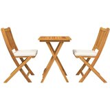 Bistro set za vrt 3 kom. Smeđa Čvrsto drvo akacije | shoptok.hr