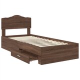  Krevetna konstrukcija Smeđi hrast 70 x 190 cm Konstruirano drvo | shoptok.hr