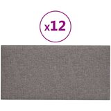  Zidne ploče od tkanine 12 kom svjetlosive 30 x 15 cm 0 54 m² | shoptok.hr
