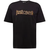 Just Cavalli Majica mešane barve / črna
