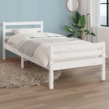 vidaXL Okvir za krevet od masivnog drva bijeli 100 x 200 cm Cijene